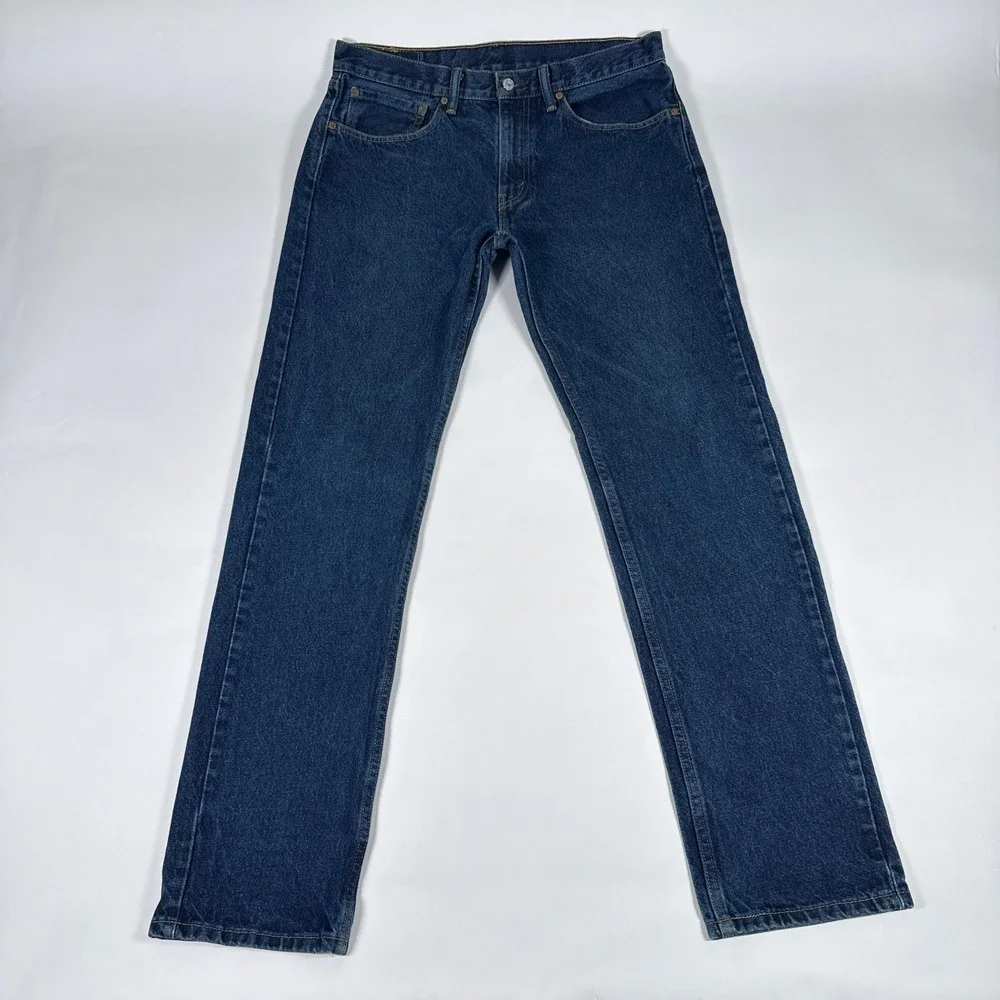 Levis 505 Jeans‎ Mens 34x34 Blue Regular Fit Straight Leg Denim Classic Casual
